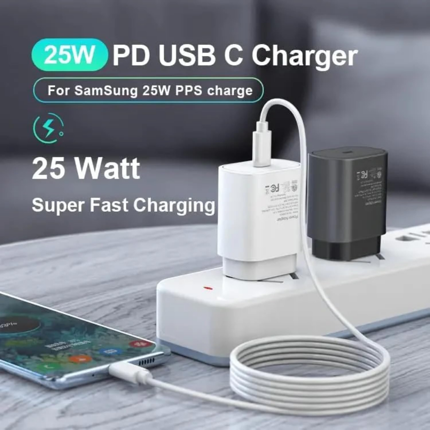 25W USB-C Fast Charger Adapter | Fast Charging for iPhone, Samsung & Android Phones