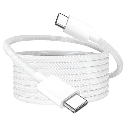45W USB-C to USB-C Nylon Braided Fast Charging Cable 1M | PD Type-C Fast Charging Cable